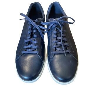 Cole Haan Men's Grand OS Leather Lace Up Sneaker Navy Blue Size‎ 11.5